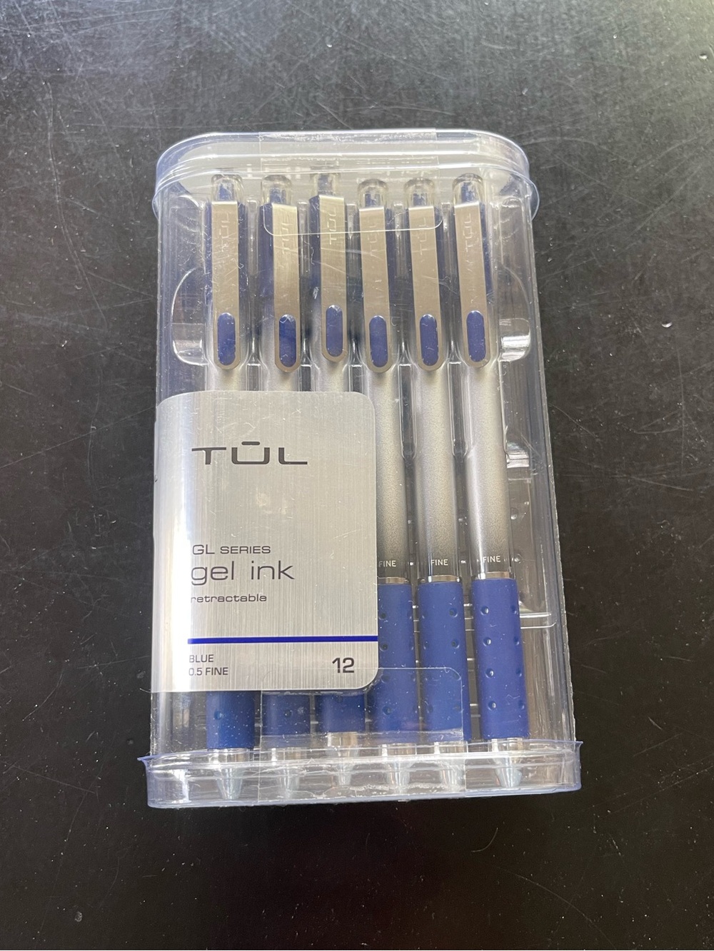 Tul GL Series Gel Ink Retractable Blue 0.5 Fine Pens Pack